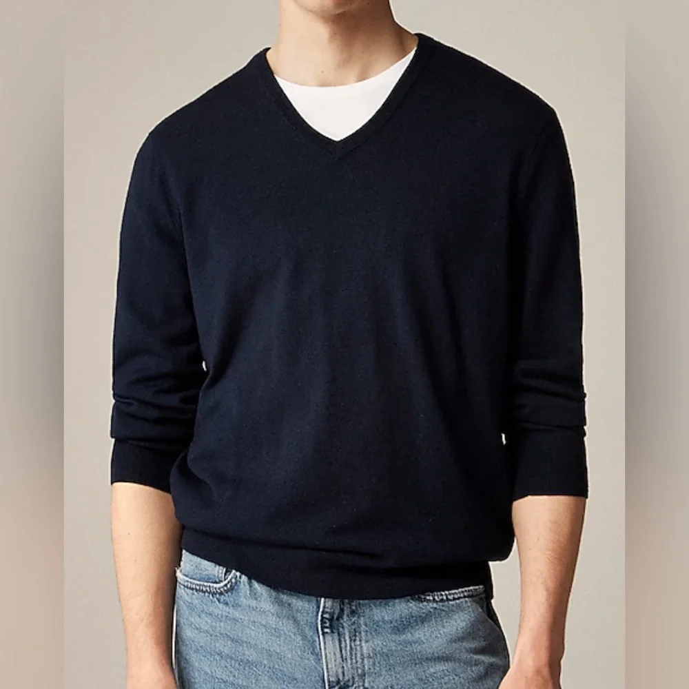 NWOT JCrew Merino wool V-neck sweater